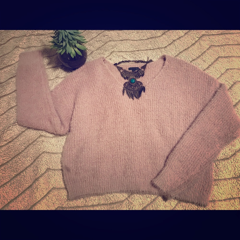 Pink Frizzy Sweater